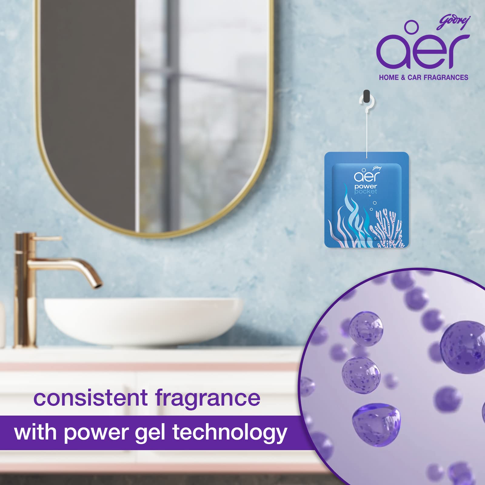 Godrej aer Power Pocket Seabreeze offers ocean-inspired scent for living rooms and corridors.