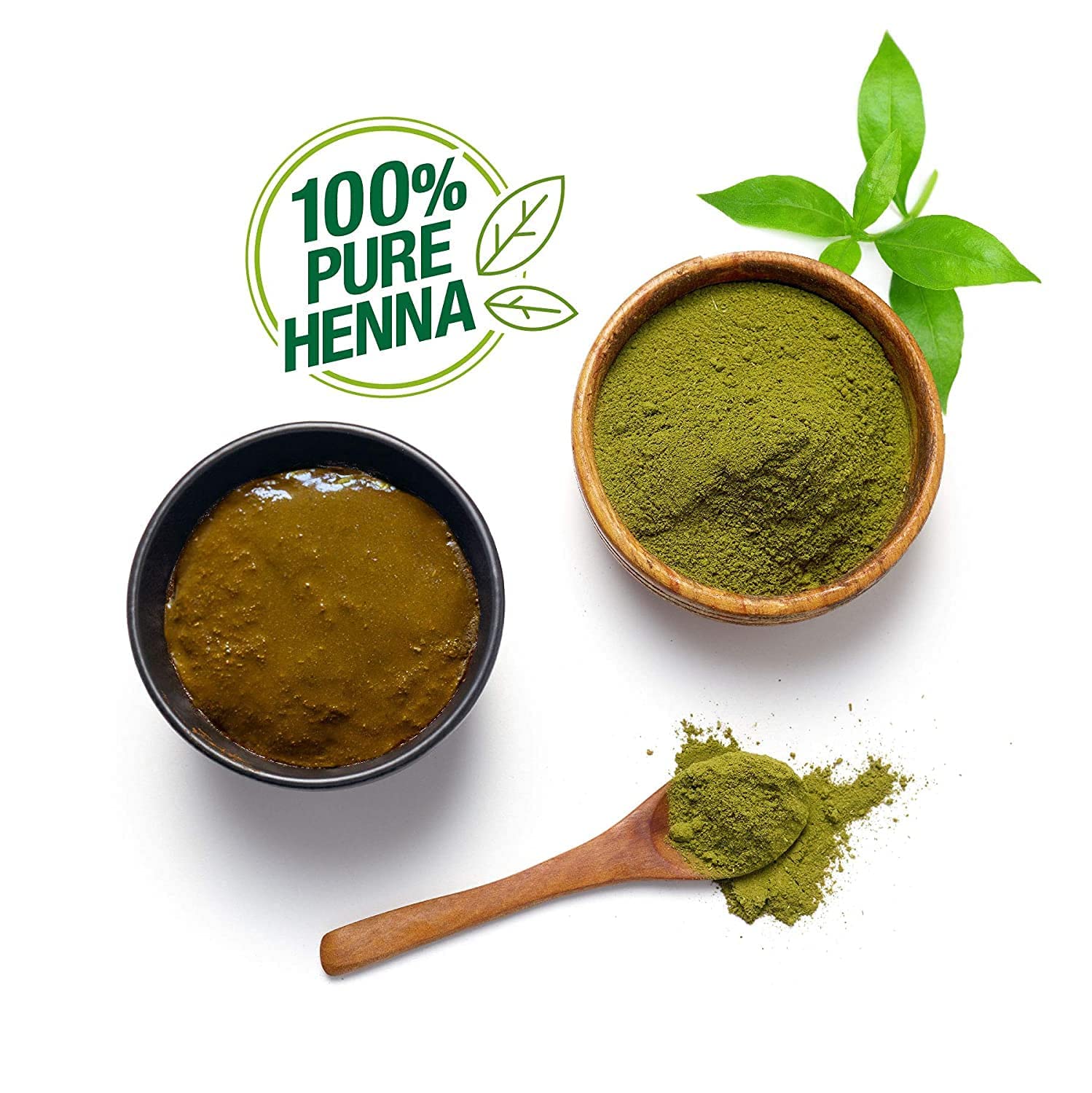 Godrej Nupur Henna color result on hair and scalp with conditioning notes.