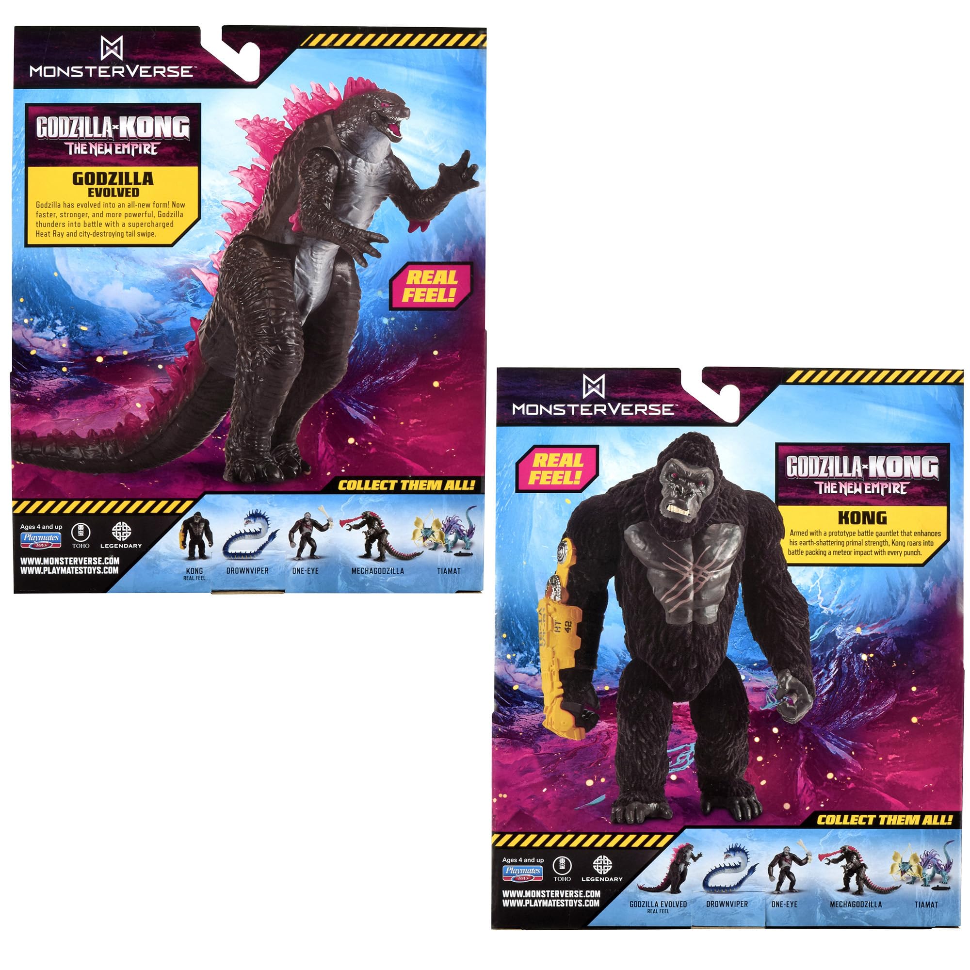 Godzilla x Kong MonsterVerse packaging makes a standout shelf display