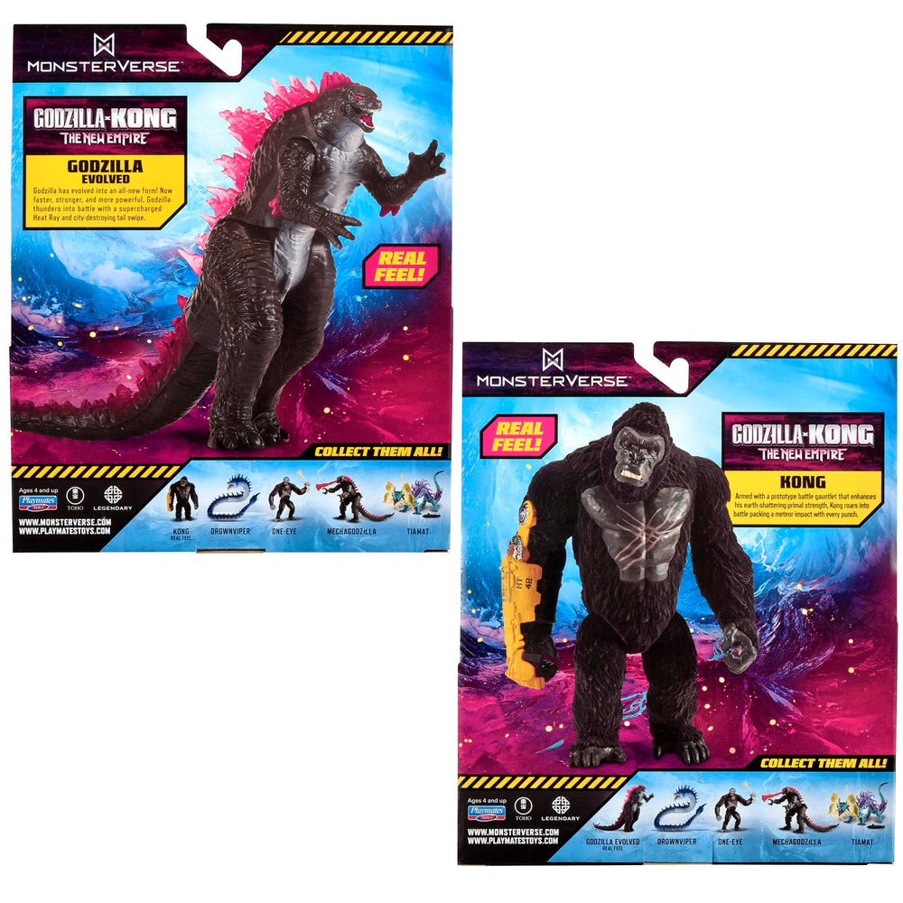 Godzilla x Kong MonsterVerse packaging makes a standout shelf display