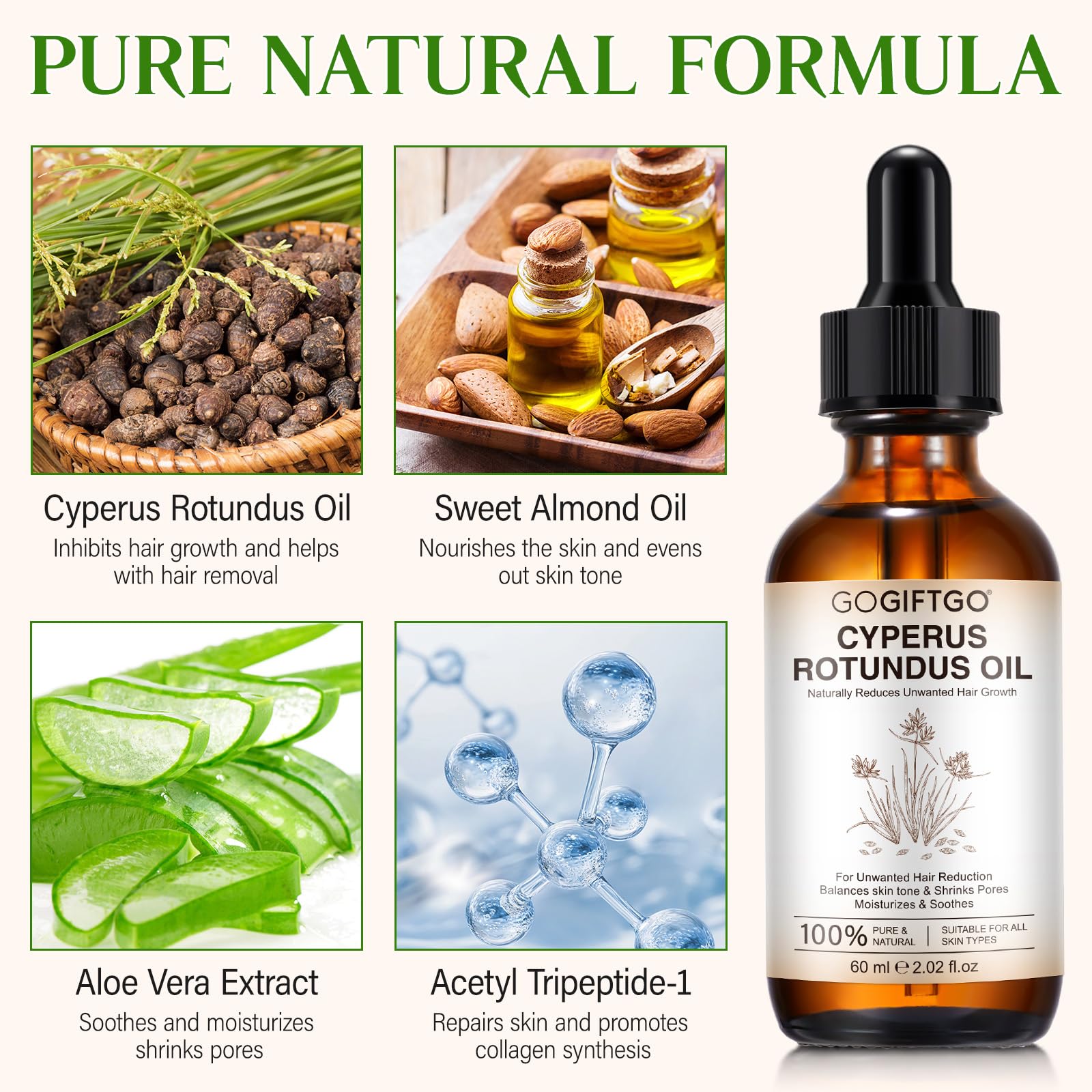 GOGIFTGO Cyperus Oil massage session illustrating skin nourishment