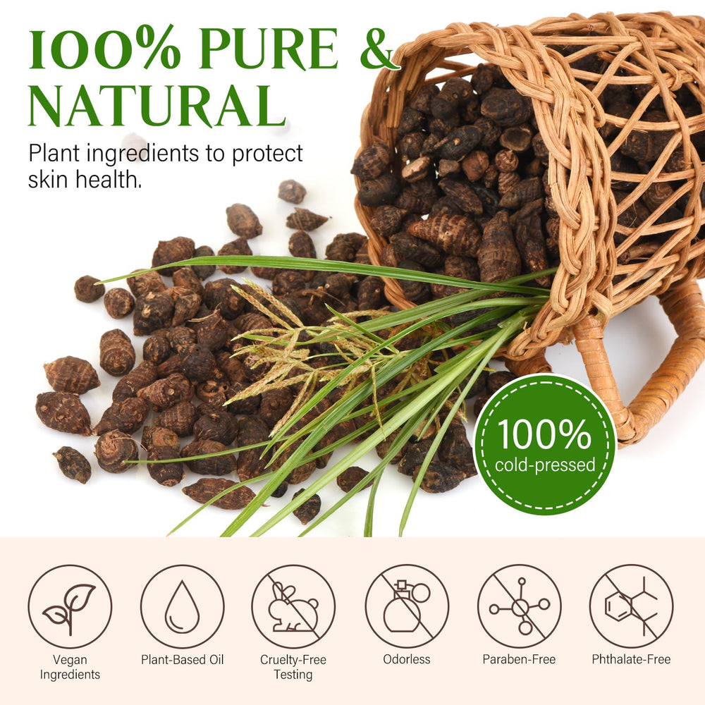 GOGIFTGO Cyperus Oil natural ingredients label featured