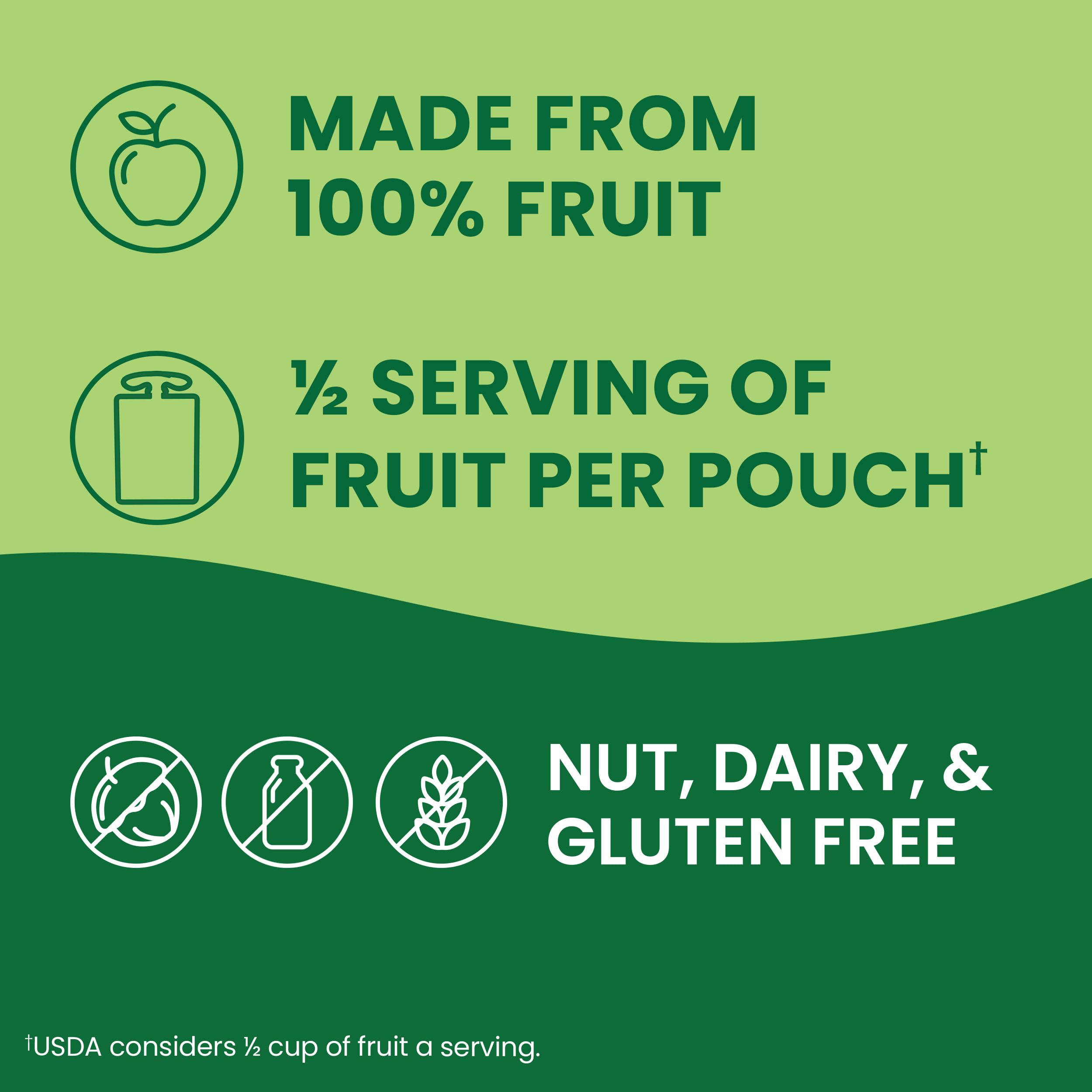 GoGo squeeZ allergen-free snack for families.
