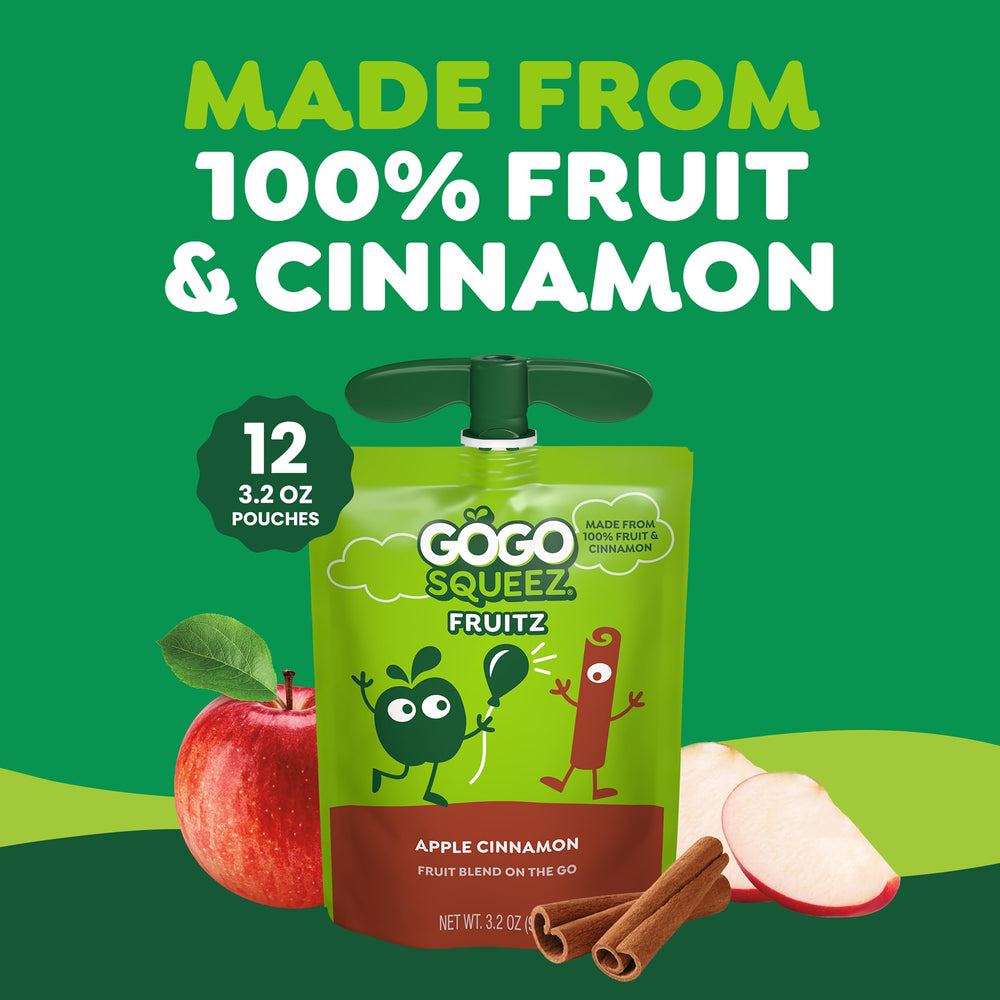 GoGo squeeZ BPA-free pouch ensures safe storage in pantry and bags.