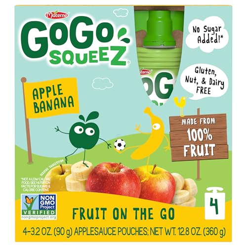 GoGo squeeZ easy-open cap for quick, mess-free snacking.