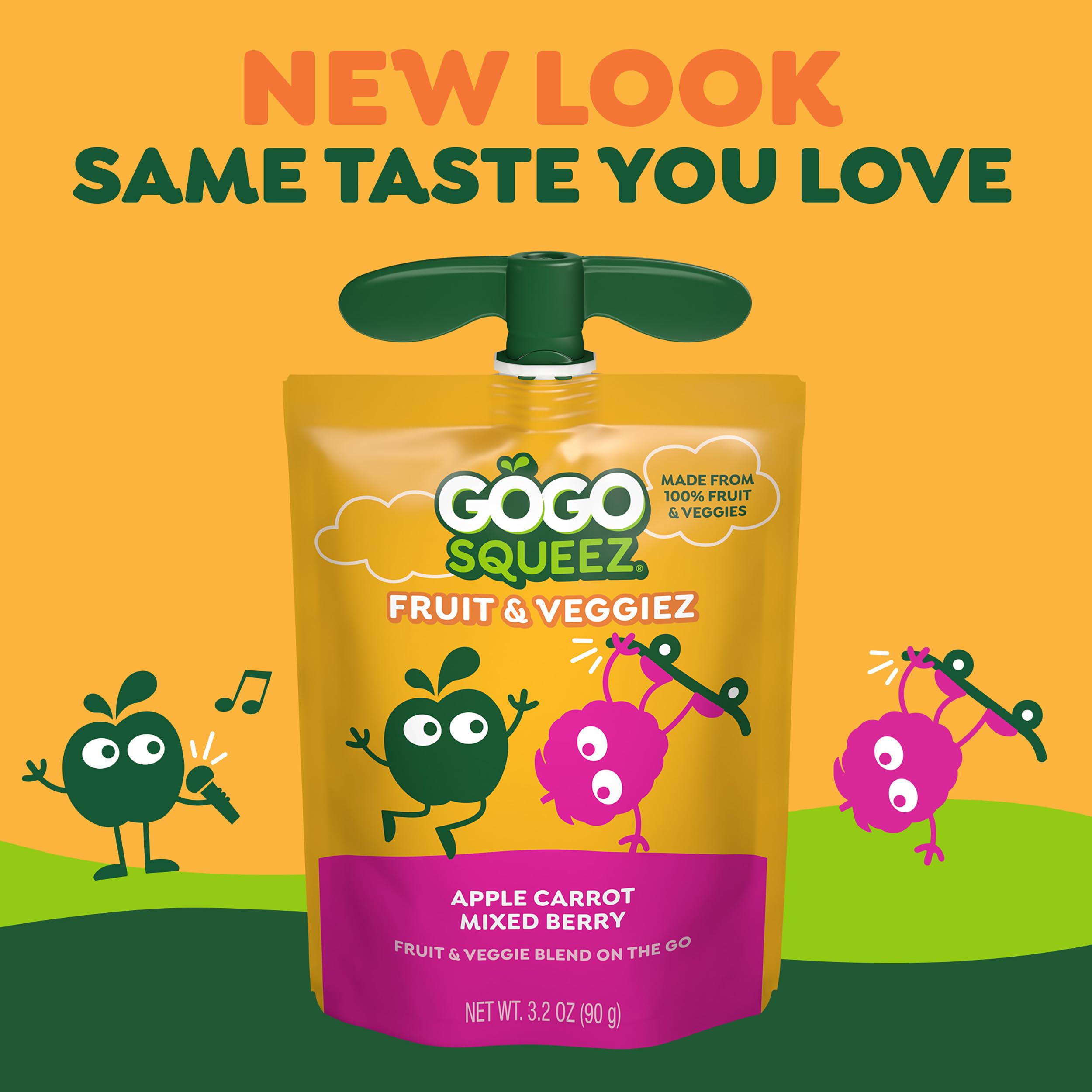 GoGo squeeZ freezer-friendly pouch for quick cooling snack.