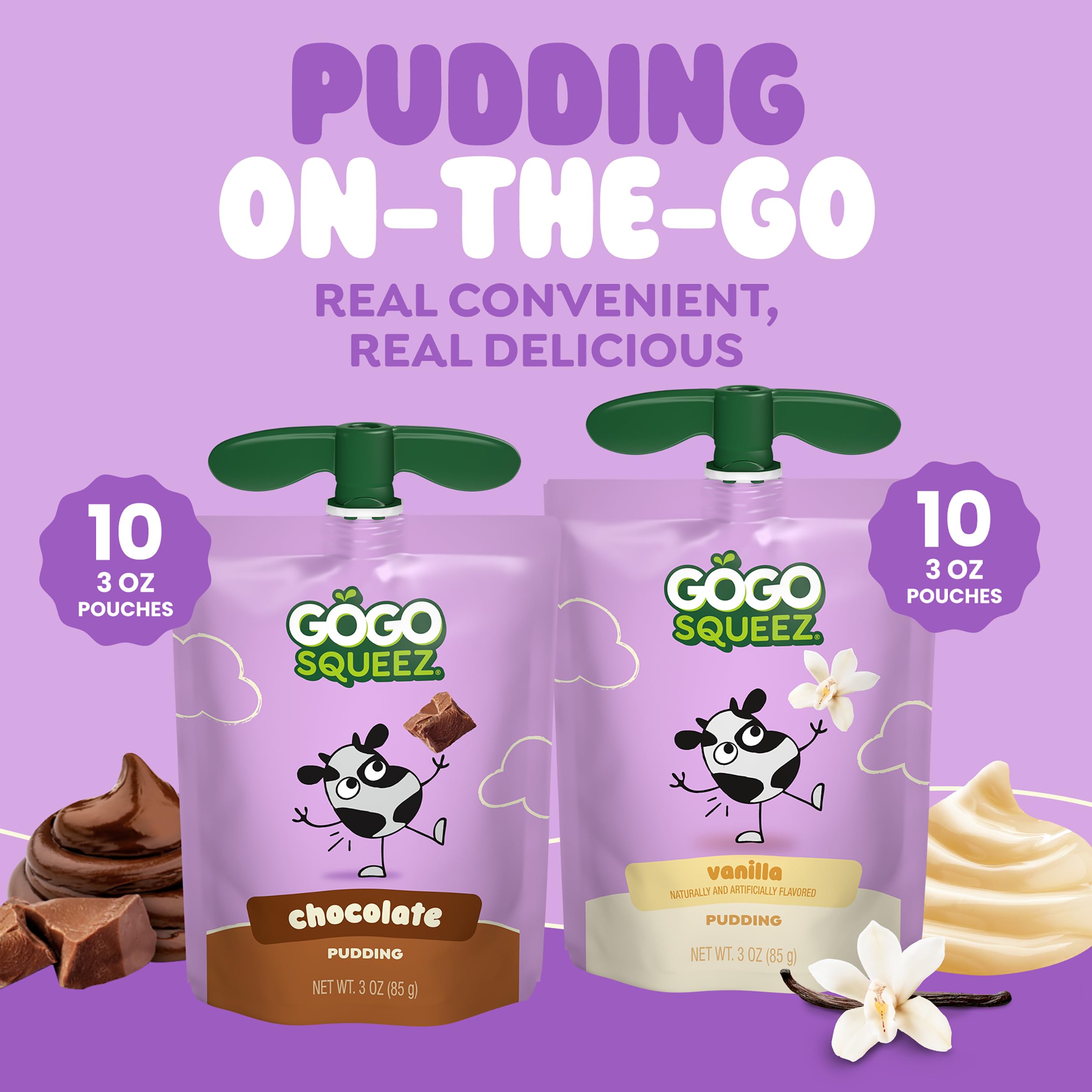 BPA-free packaging of PuddingZ for safe lunchbox use
