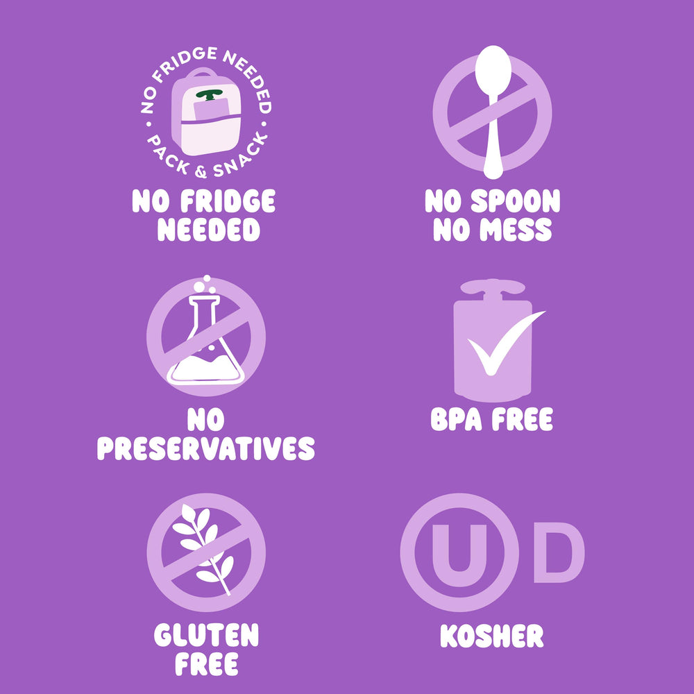 Lunchbox-friendly PuddingZ pouch fits inside bags