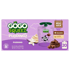 GoGo SqueeZ PuddingZ vanilla pouch for a creamy treat