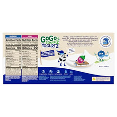 GoGo squeeZ yogurtZ berry pouch: convenient fruit-infused yogurt for kids.