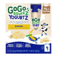 GoGo squeeZ yogurtZ with reclosable cap keeps snacks fresh.