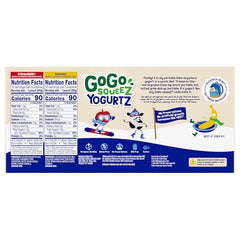 GoGo squeeZ yogurtZ pantry-safe packaging for convenient storage.