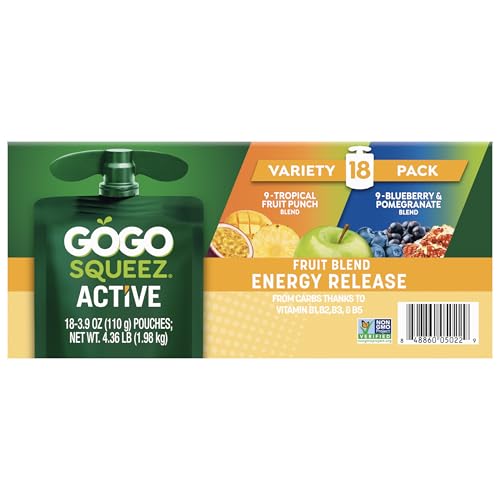 GoGo SqueeZ B vitamins energy boost pouch to support activity