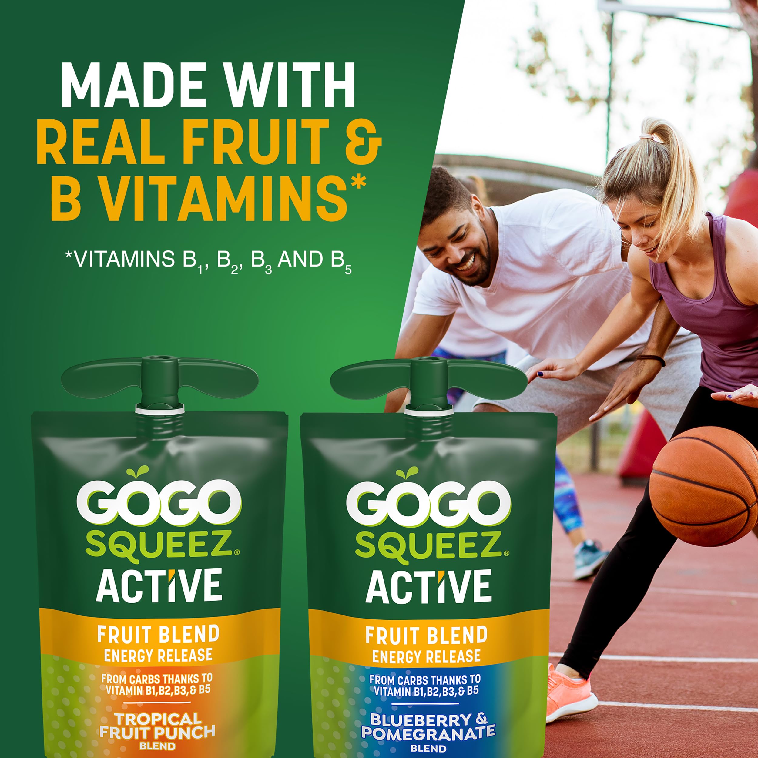 GoGo SqueeZ caffeine-free snack option for gentle energy without jitters