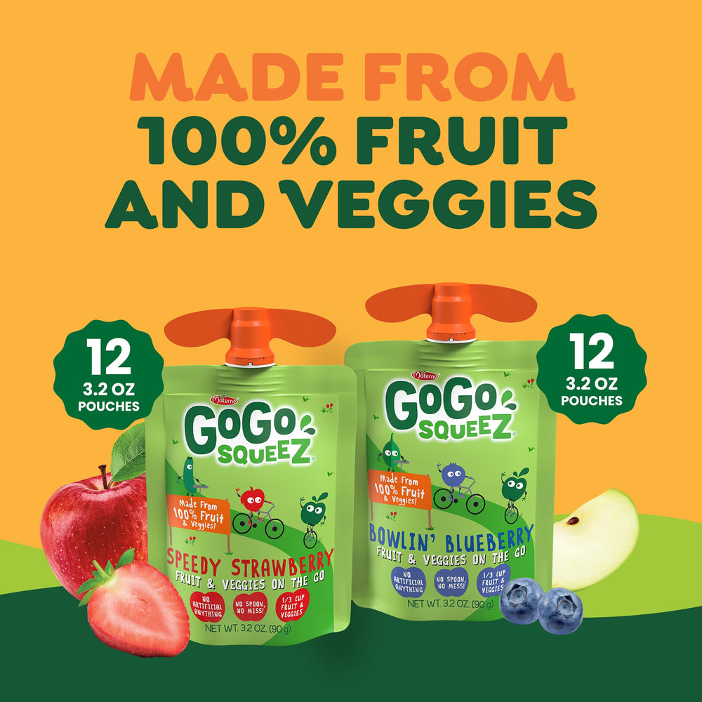 GoGo squeeZ Easy-open cap on a ready-to-use pouch
