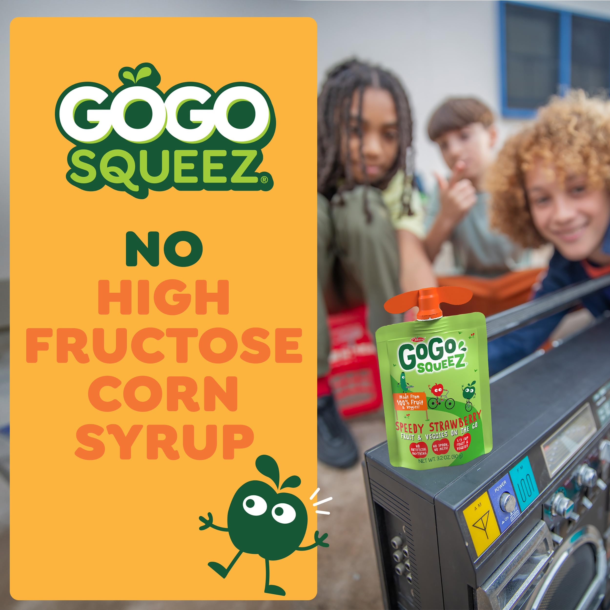 GoGo squeeZ gluten-free, dairy-free, nut-free snack option