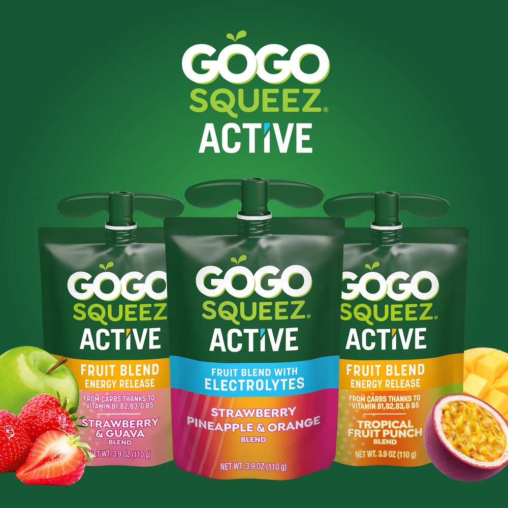 GoGo SqueeZ variety pack highlights two flavors for workout or daily use