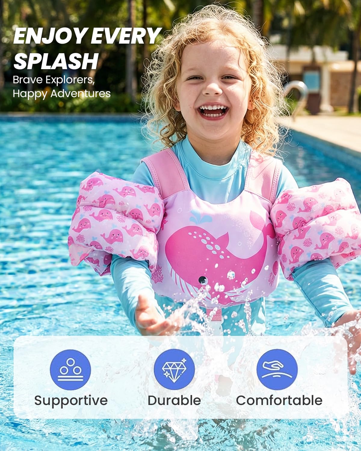 Gogokids two sizes help ensure proper fit for ages 1-7.