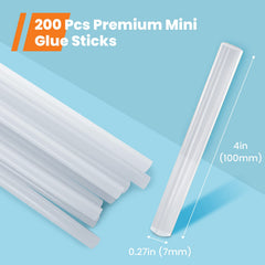 GoGonova 4in mini glue sticks melt evenly for smooth DIY projects