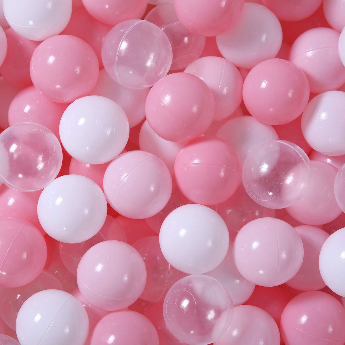 GOGOSO ball pit balls pink white clear for colorful play and coordination