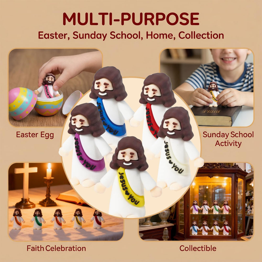 Goherii Little Jesus Figures pocket-size, easy to tuck into pockets or boxes.