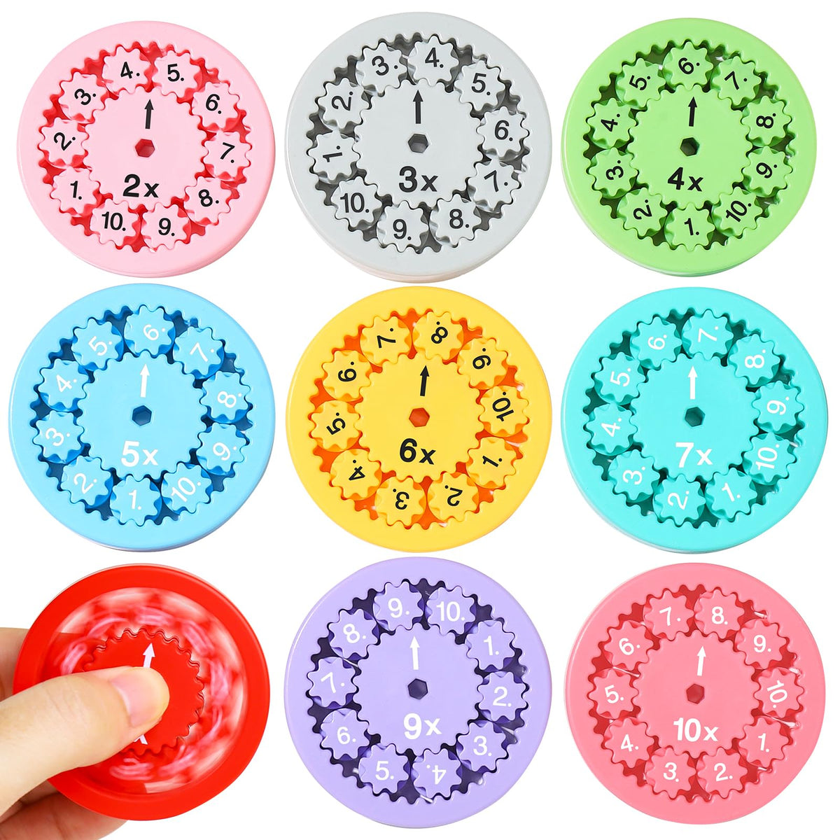 GOHEYI Math Fidget Spinner displays digital numbers for quick math recall