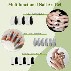 GOICC gel nail art set liner bottle enabling fine outlining and detailing.
