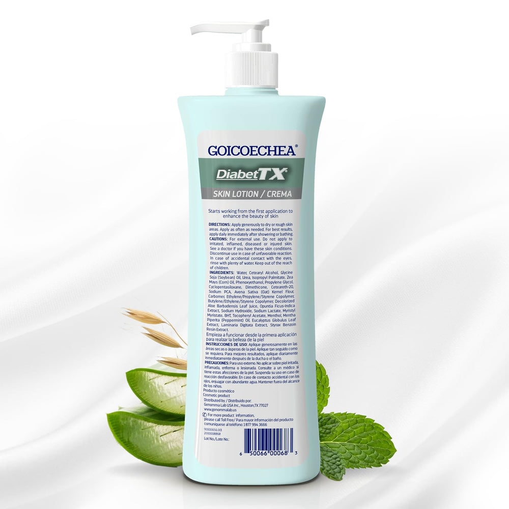 Goicoechea Diabet TX 13.5 oz bottle offers everyday moisturization.