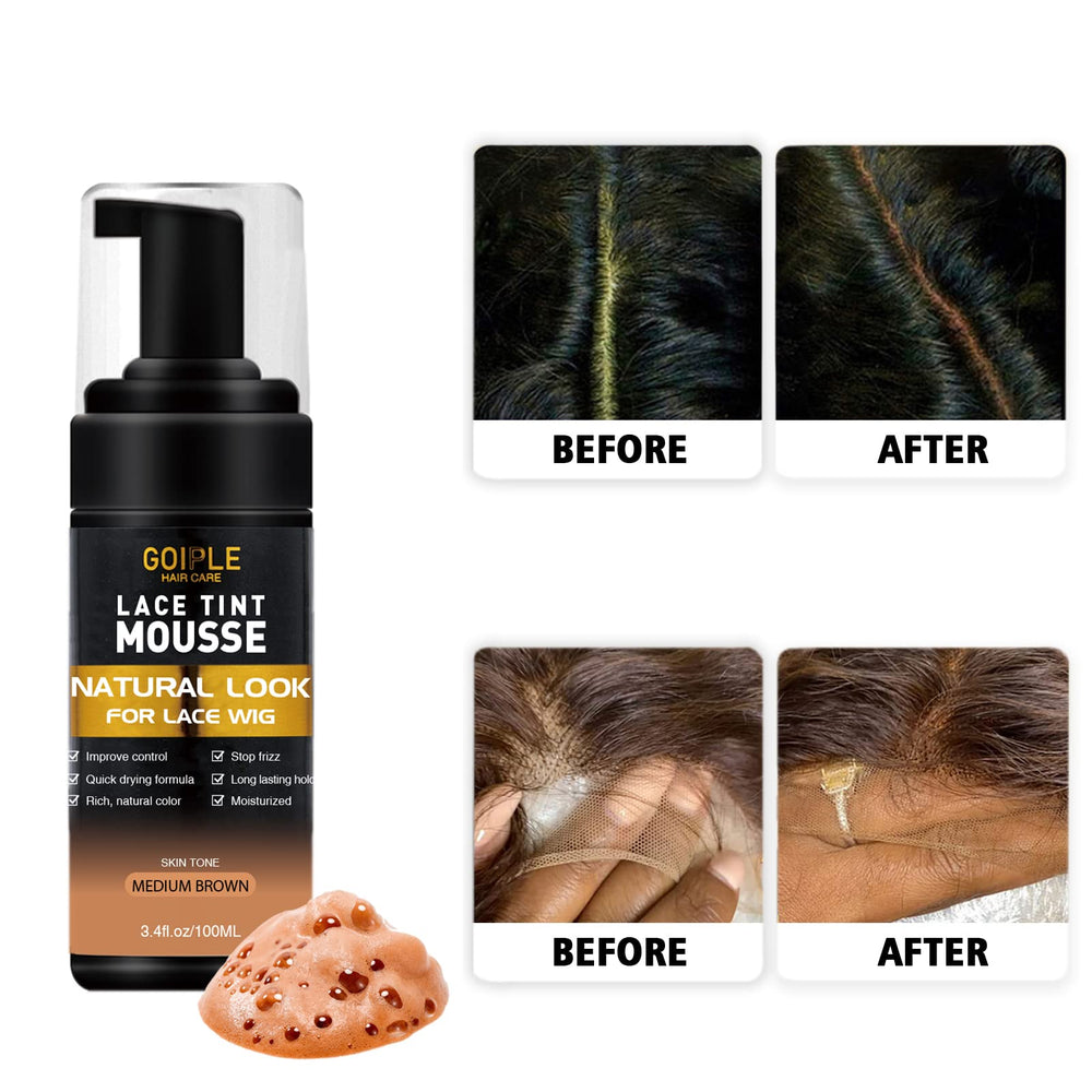 Goiple alcohol-free lace mousse quick-dry formula for fast lace blending