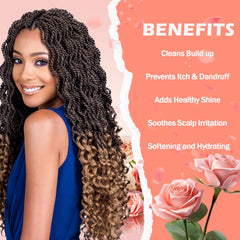 Goiple Braid Spray Rose Mint ingredients label highlights natural formula