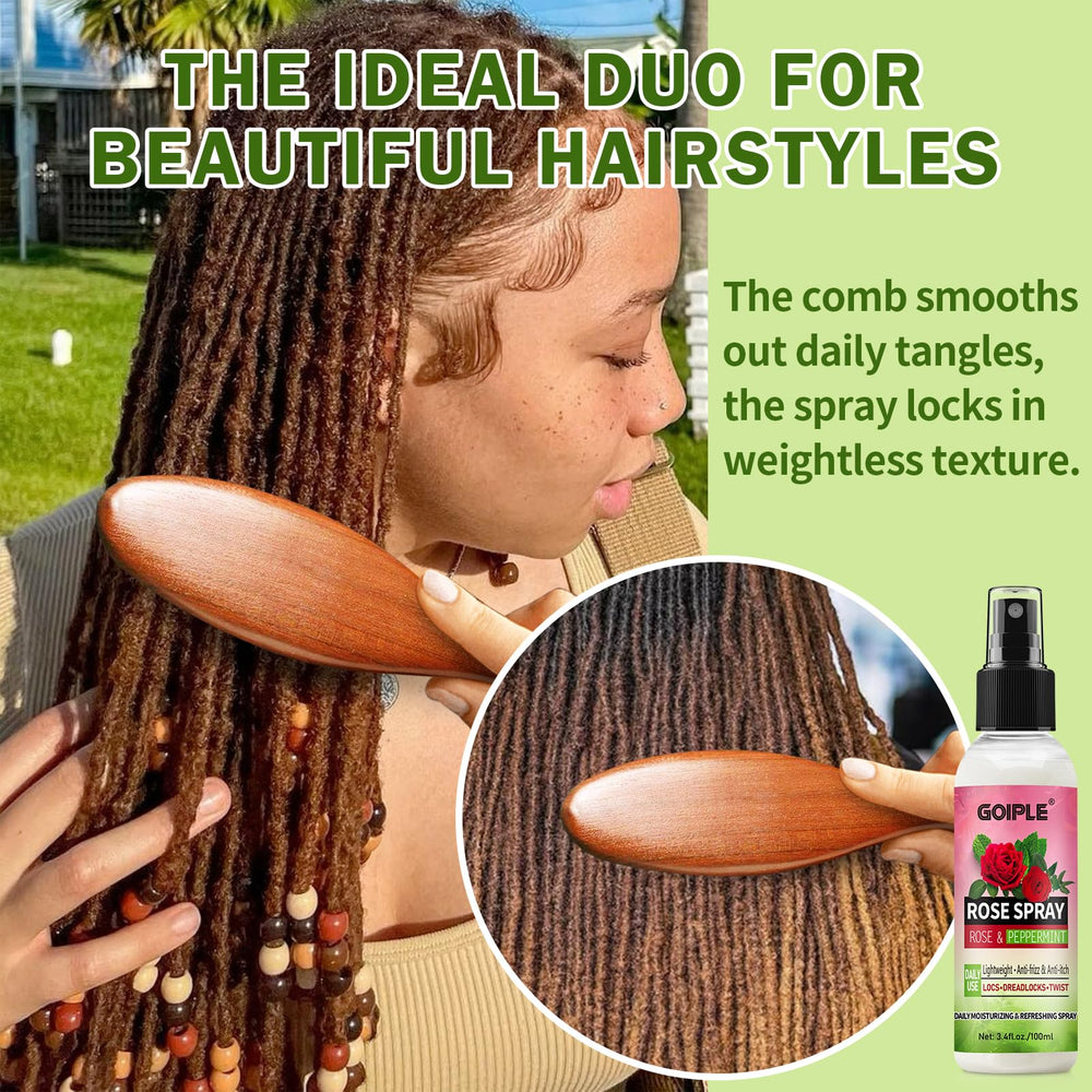 Goiple braids and dreadlocks detangling scene