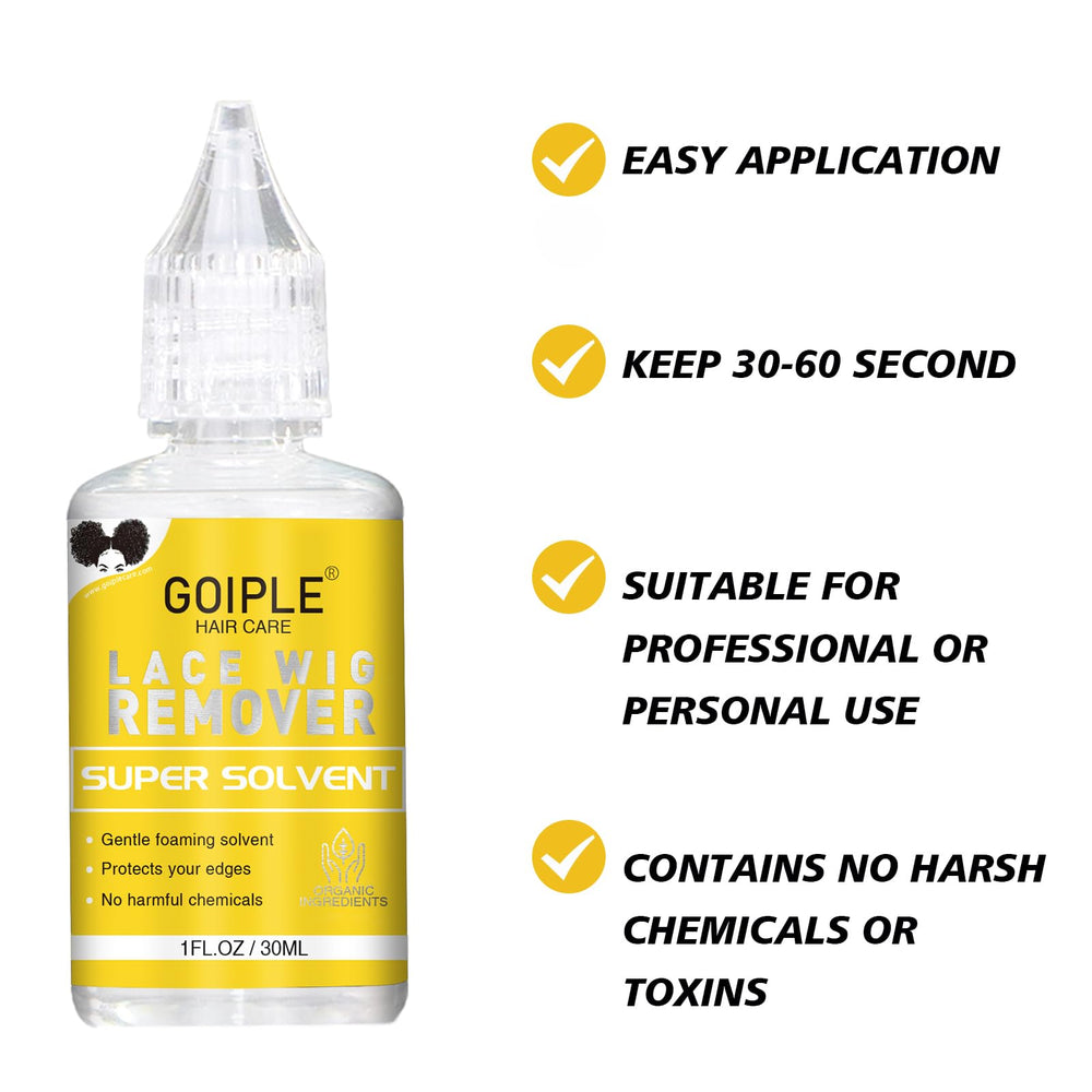 Goiple edge control wax for smooth, lasting edges on lace wigs