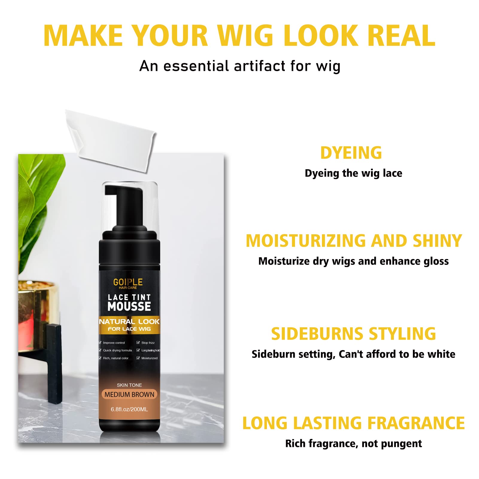 Goiple-hair-elastic-band supports secure, comfortable wig wear