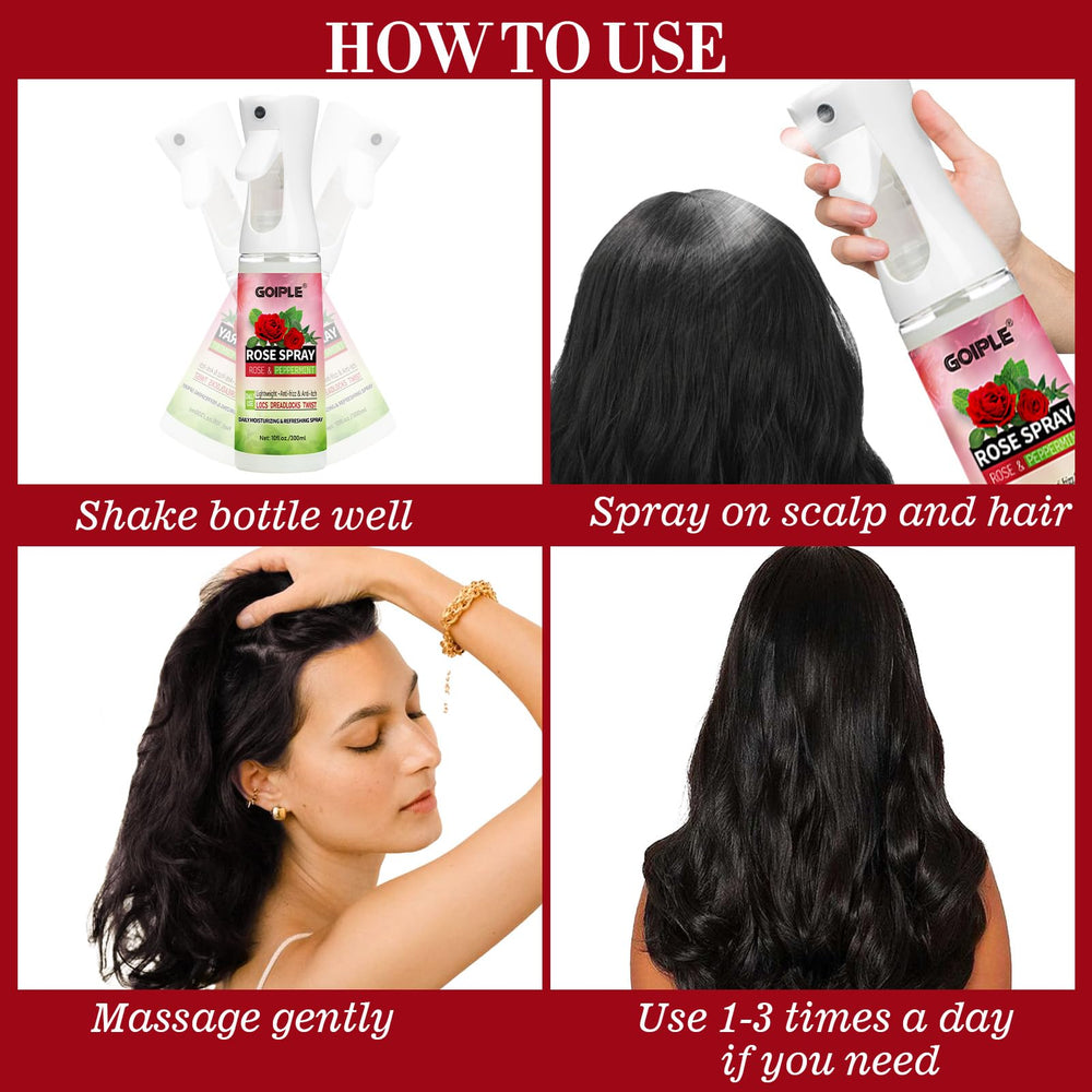 Goiple Hair Shine and Volume Spray adds natural shine and lift to locs.
