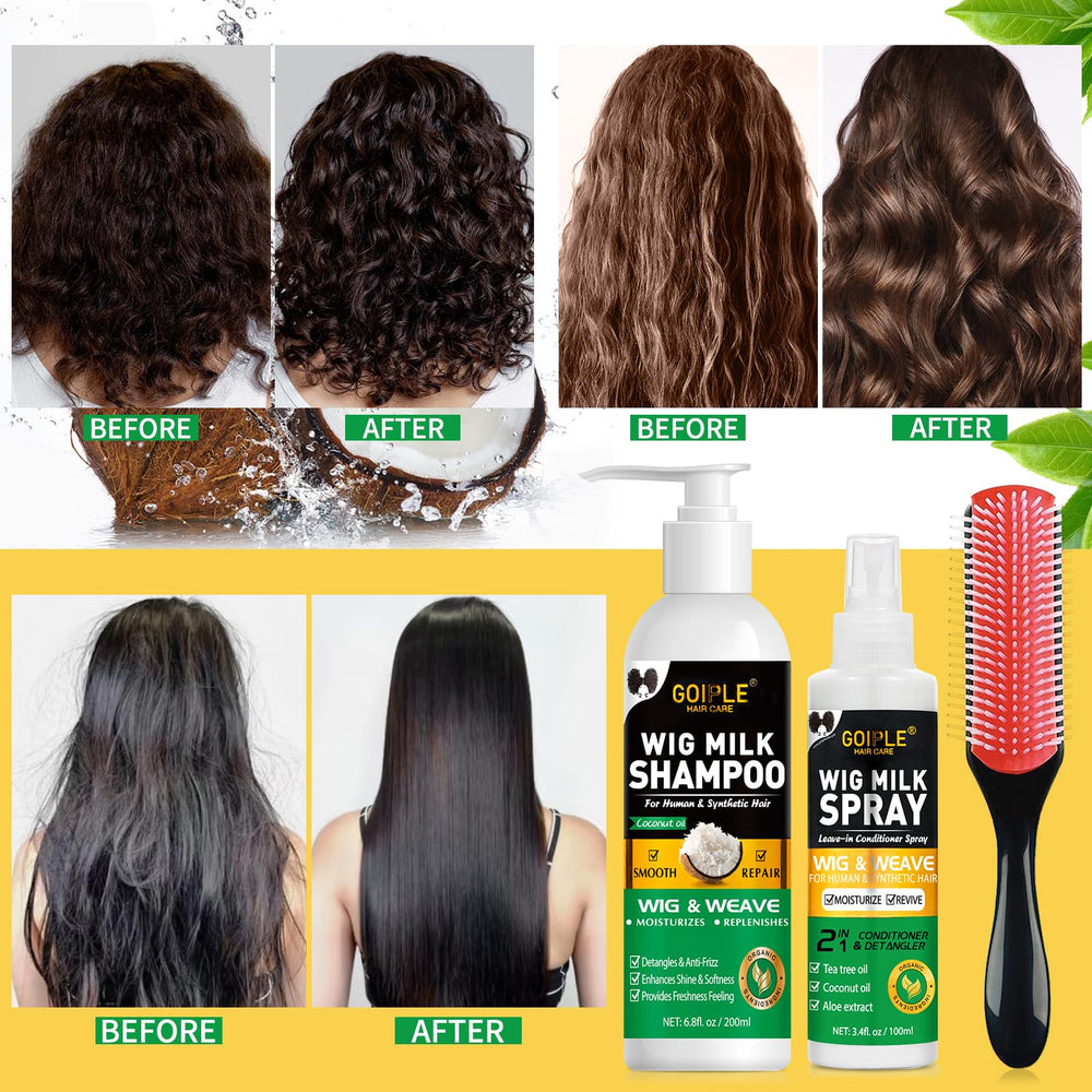 Goiple Wig Shampoo dries quickly and feels lightweight on synthetic wigs