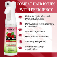 Goiple Rosewater Peppermint Spray offers an invigorating scent and refreshed roots.
