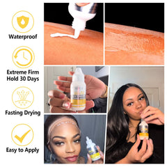 Goiple silicone applicator for wigs applies adhesive smoothly and cleanly