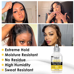 Goiple waterproof lace glue keeps styles intact through sweat and rain