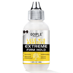 Goiple wig glue for lace-front application ensures a secure fit and natural look.