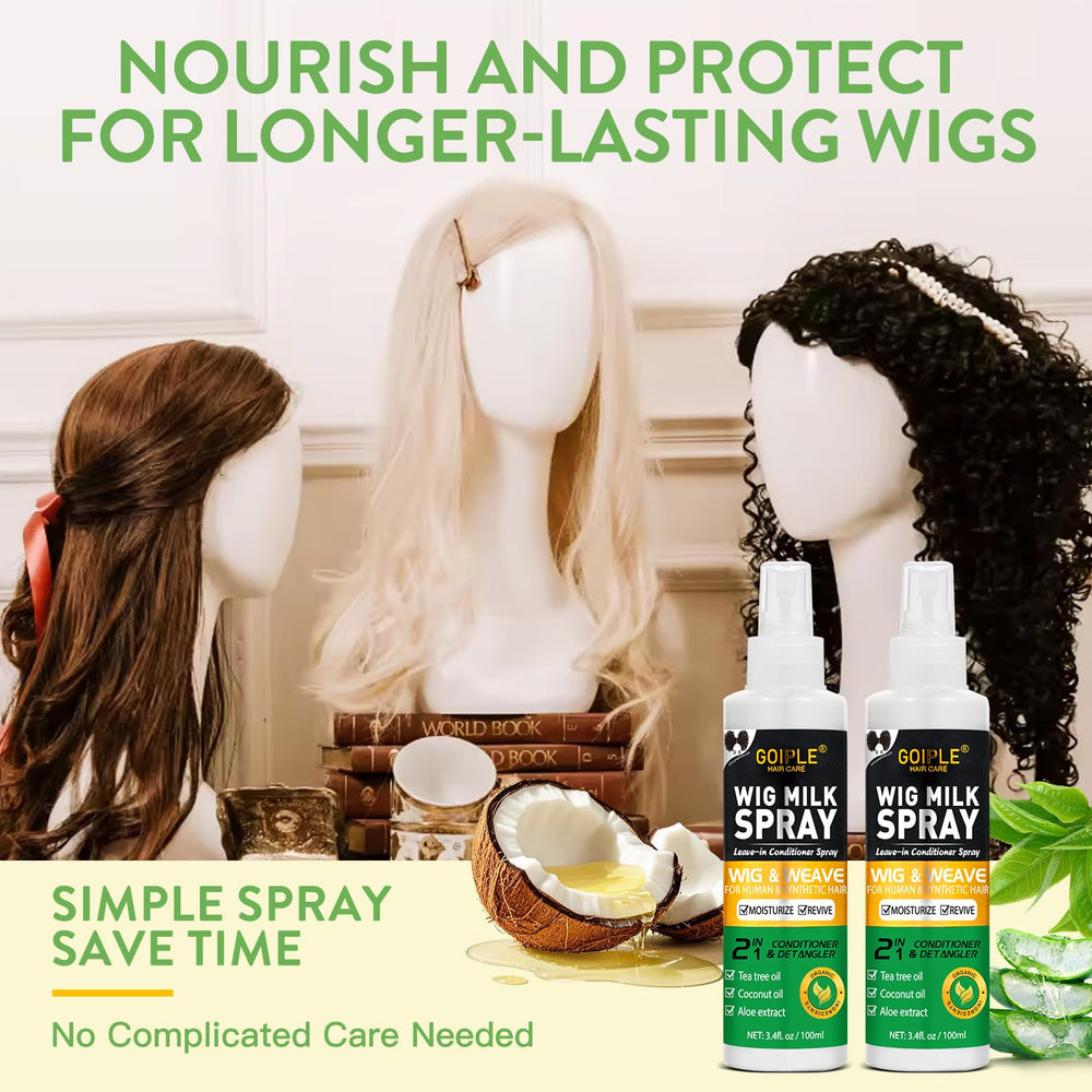 Goiple Wig Milk Spray no rinse usage for quick conditioning on the go