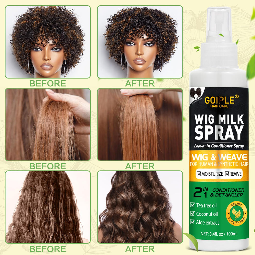 Goiple Wig Milk Spray suitable for synthetic and human wigs