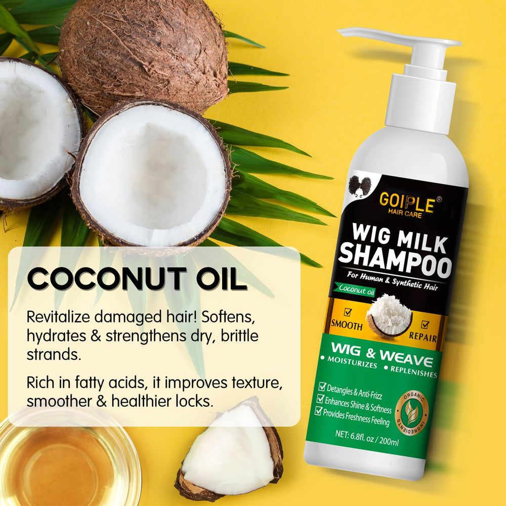 Goiple Wig Milk Spray bottle highlights detangling and conditioning for synthetic hair