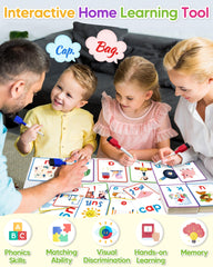 Gojmzo laminated flashcards withstand classroom use and cleaning.