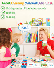 Gojmzo wooden spelling boards ideal for building word spelling skills.