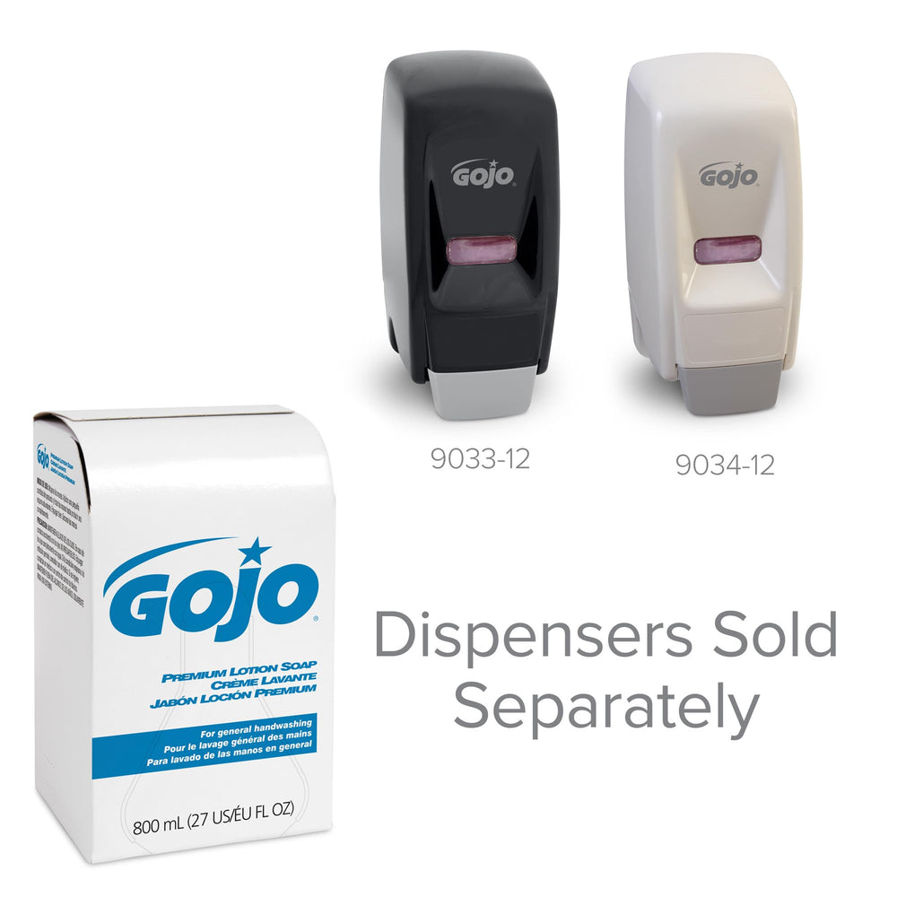GOJO Premium Lotion Soap compatible with 9033-12 and 9034-12 dispensers.
