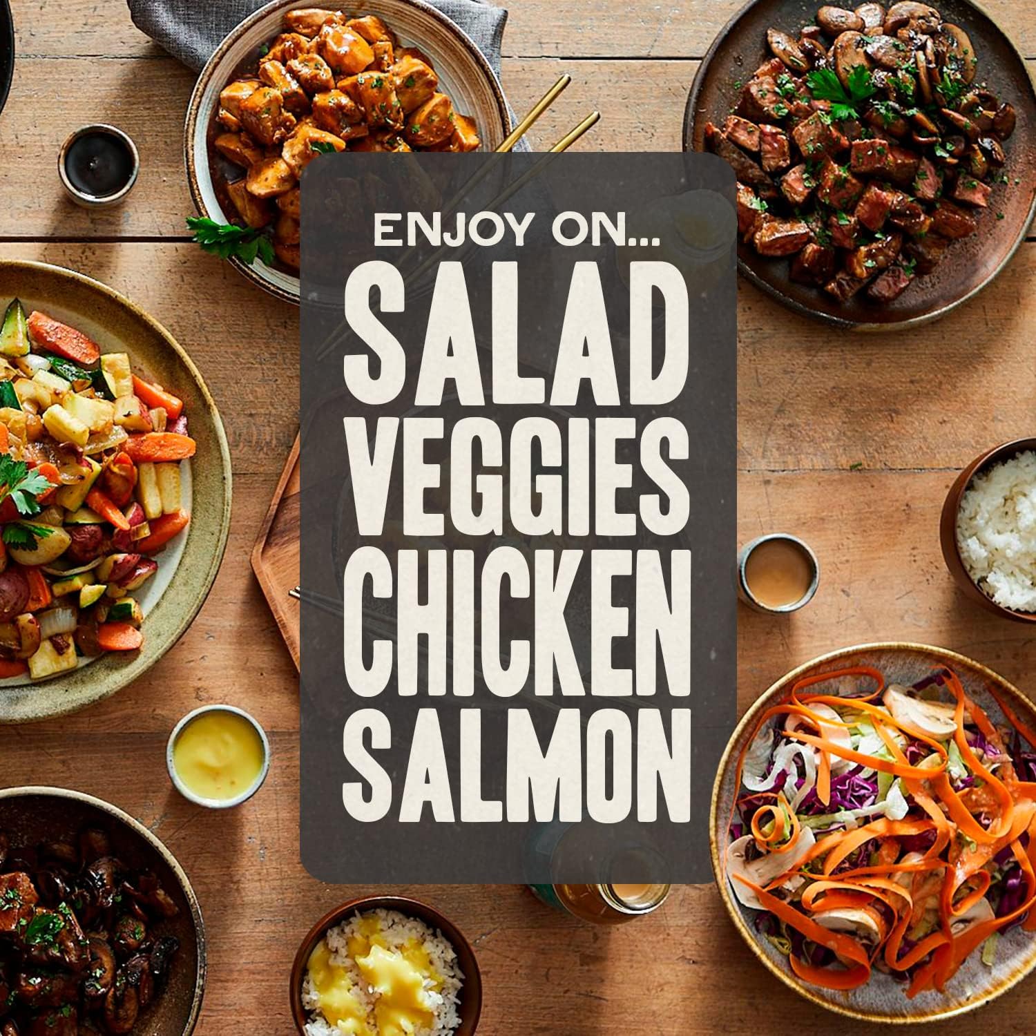 Gojo Miso Ginger Dressing on roasted vegetables adds brightness