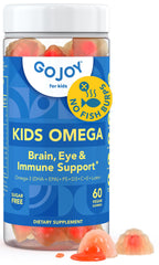 GOJOY NATURALS Kids Omega-3 DHA gummies bottle showing clean plant-based omega-3.