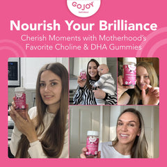 GOJOY NATURALS prenatal gummies close-up strawberry shows flavor appeal.