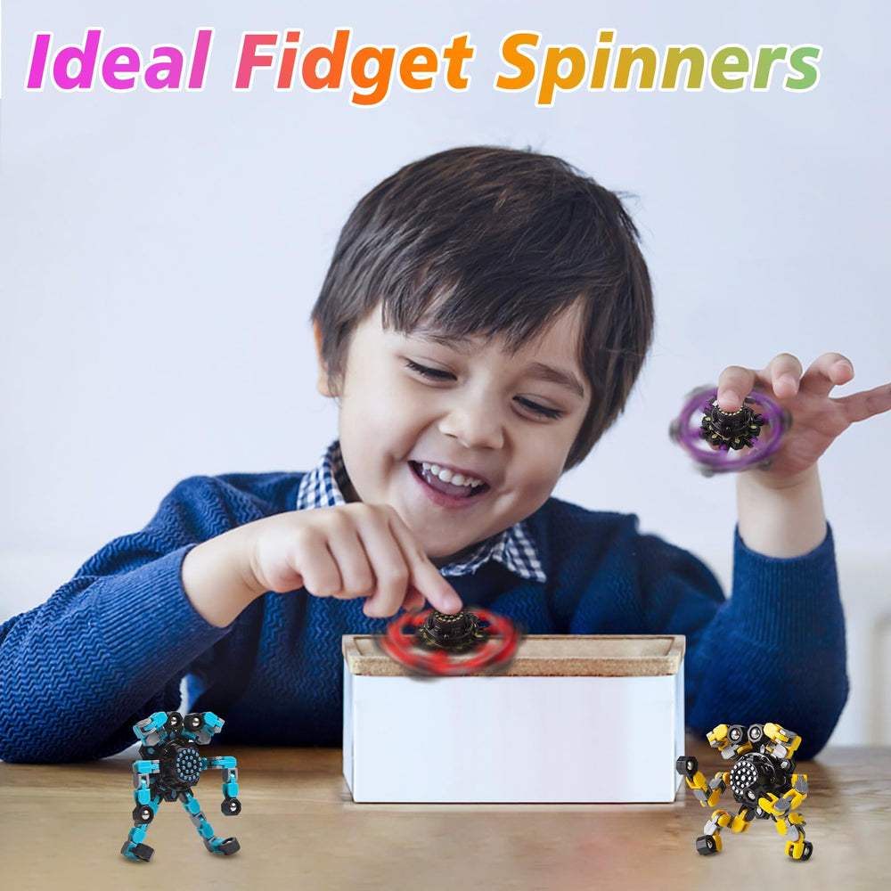 Gokeey transformable fidget spinner purple with multiple shapes for dexterity.