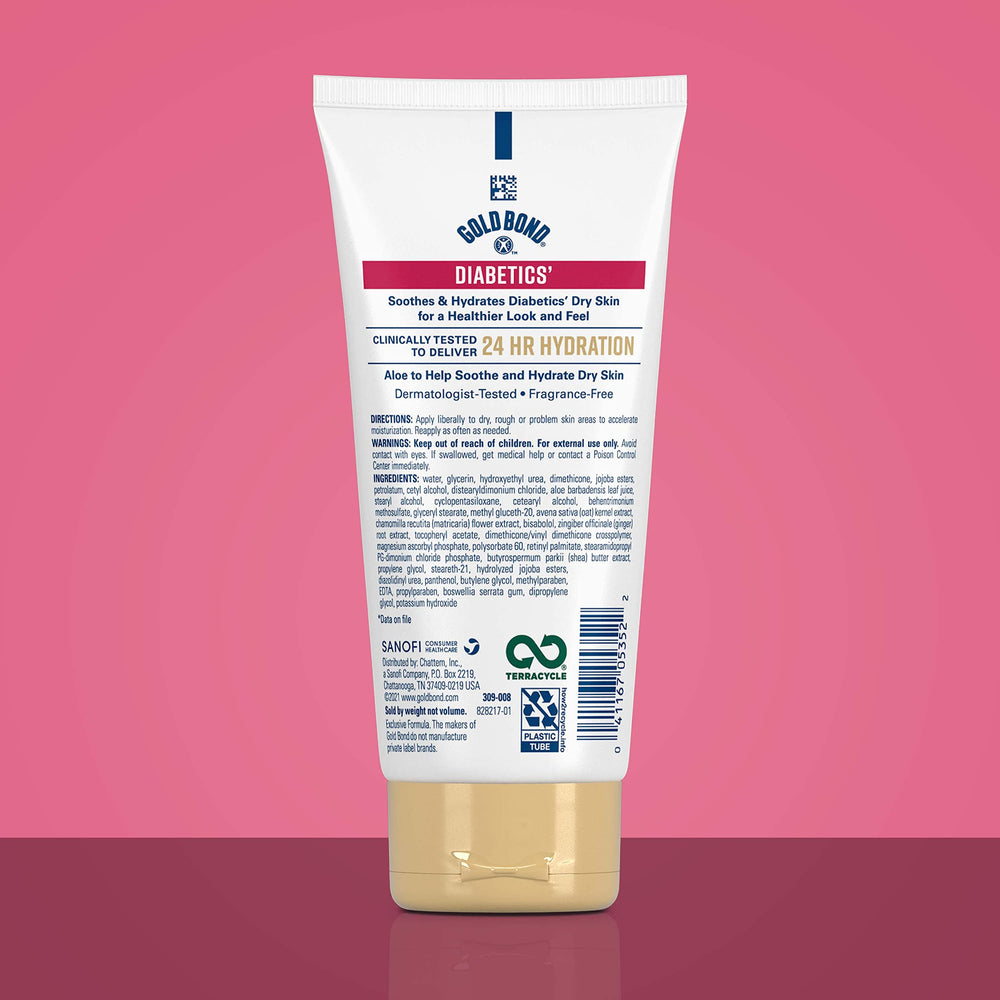 Gold Bond Diabetic Lotion with aloe and vitamins for nourishment